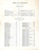 Table of Contents, Polk County 1914